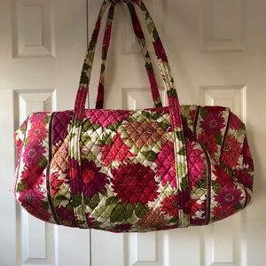 Iconic Large Dahlia Vera Bradley Duffel